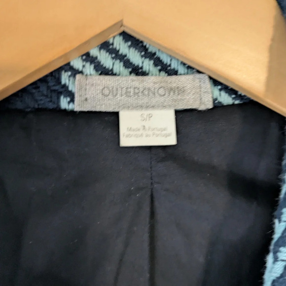 Outerknown‎ Cloud Weave Plaid Shacket in Mint Black size Small Warm Cozy Fall - Picture 2 of 6